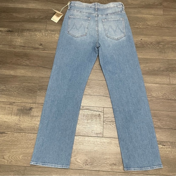 MOTHER The Ditcher Zip Flood Straight Leg Jeans Love On The Beat SZ 27 NWT - Picture 3 of 13